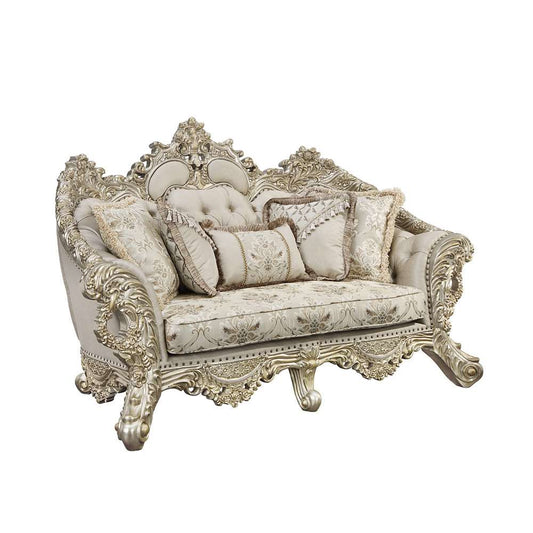 ACME Furniture - Danae Loveseat w/5 Pillows - Champagne & Gold - LV01194 veiw 1
