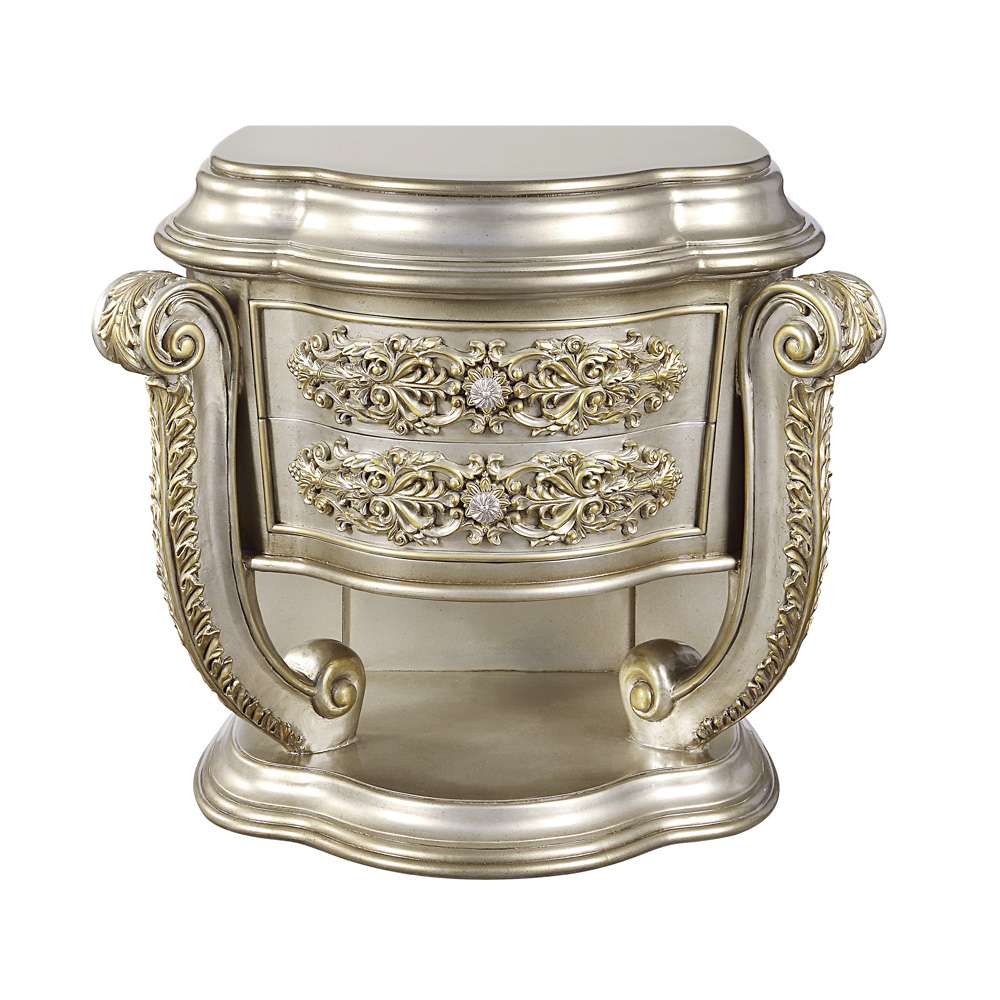 ACME Furniture - Danae Nightstand - Champagne & Gold - BD01235 view 2