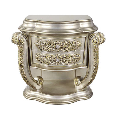 ACME Furniture - Danae Nightstand - Champagne & Gold - BD01235 view 2