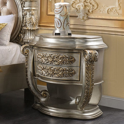 ACME Furniture - Danae Nightstand - Champagne & Gold - BD01235 view 6