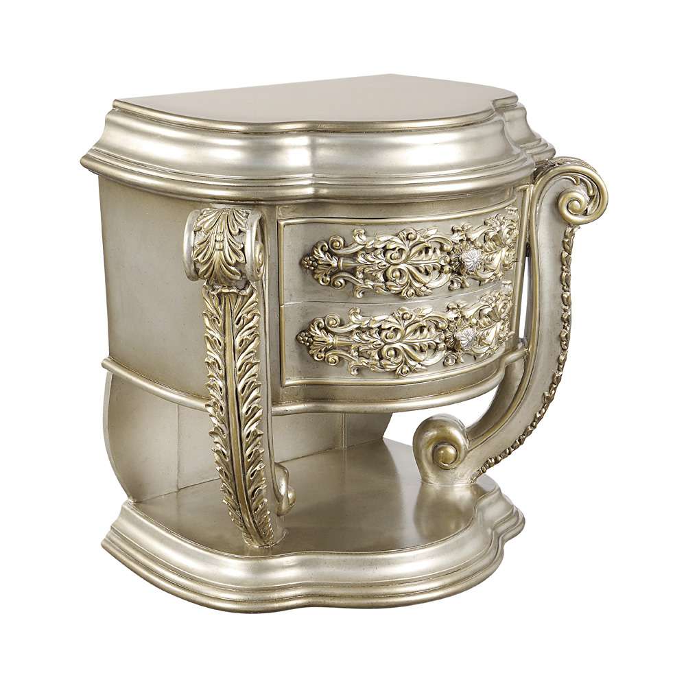 ACME Furniture - Danae Nightstand - Champagne & Gold - BD01235 veiw 1