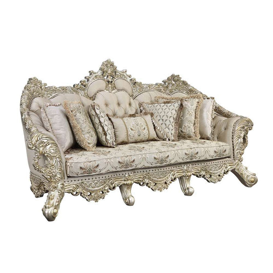 ACME Furniture - Danae Sofa w/7 Pillows - Champagne & Gold - LV01193 veiw 1