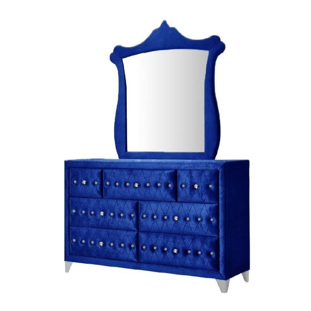 ACME Furniture - Dante - Mirror - Blue Velvet - 24224 view 3
