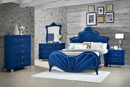 ACME Furniture - Dante - Mirror - Blue Velvet - 24224 view 4