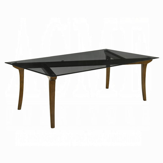 ACME Furniture - Danzel - Dining Table w/Glasss Top - GlassTop & Vintage Oak  - DN06150 view 1
