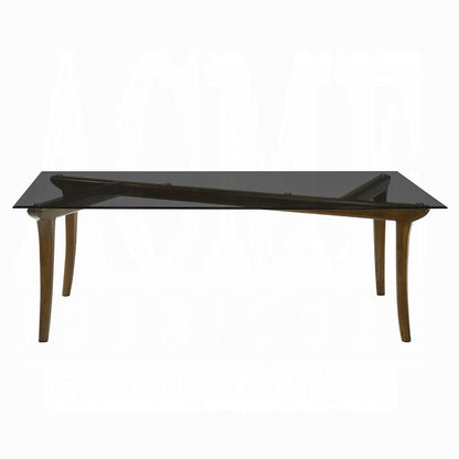 ACME Furniture - Danzel - Dining Table w/Glasss Top - GlassTop & Vintage Oak  - DN06150 view 4