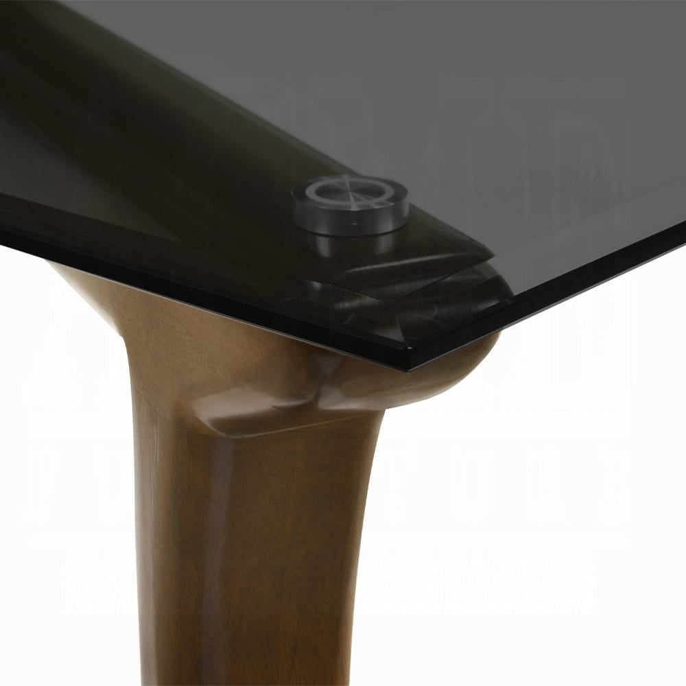 ACME Furniture - Danzel - Dining Table w/Glasss Top - GlassTop & Vintage Oak  - DN06150 view 5