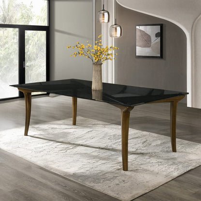 ACME Furniture - Danzel - Dining Table w/Glasss Top - GlassTop & Vintage Oak  - DN06150 view 6