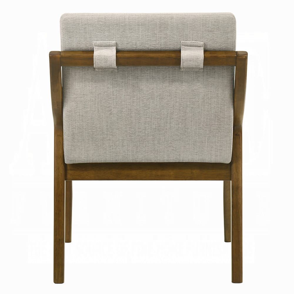 ACME Furniture - Danzel - Side Chair (Set of 2) - Gray Chenille & Vintage Oak  - DN06151 view 4