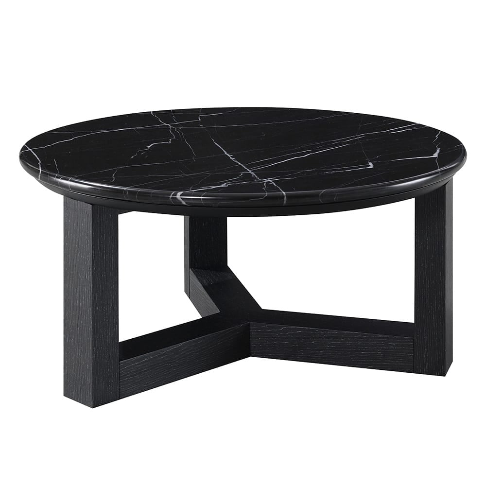 ACME Furniture - Dara - Coffee Table - Natural Marble Top & Black  - LV03635 view 1
