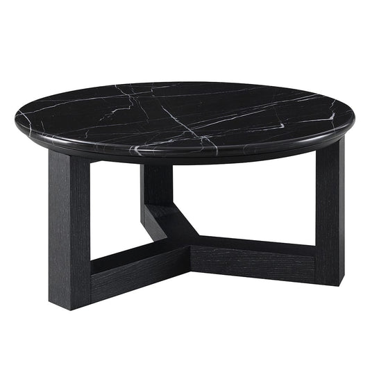 ACME Furniture - Dara - Coffee Table - Natural Marble Top & Black  - LV03635 view 1