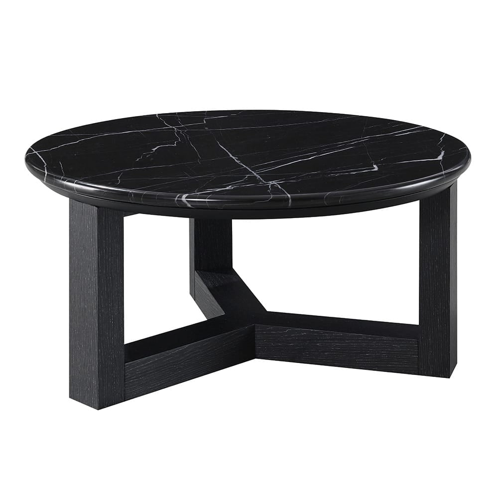 ACME Furniture - Dara - Coffee Table - Natural Marble Top & Black  - LV03645 view 1