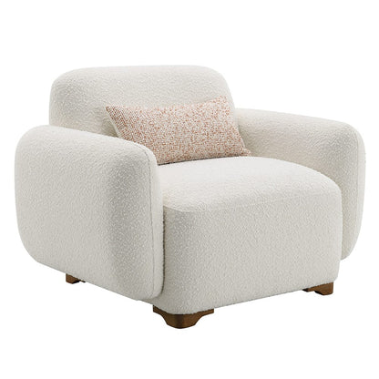 ACME Furniture - Darius - Chair w/Pillow - Beige Boucle - LV04542 view 2