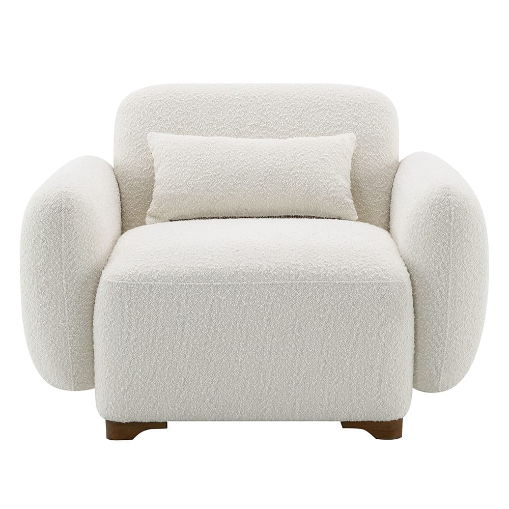 ACME Furniture - Darius - Chair w/Pillow - Beige Boucle - LV04542 view 3
