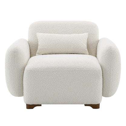 ACME Furniture - Darius - Chair w/Pillow - Beige Boucle - LV04542 view 3