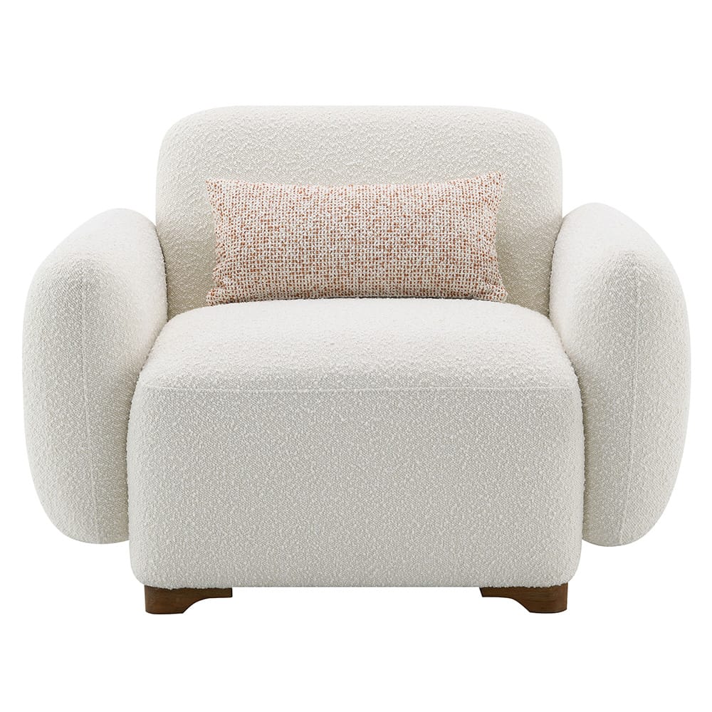 ACME Furniture - Darius - Chair w/Pillow - Beige Boucle - LV04542 view 4