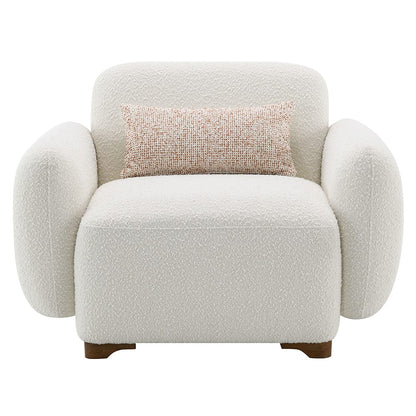 ACME Furniture - Darius - Chair w/Pillow - Beige Boucle - LV04542 view 4