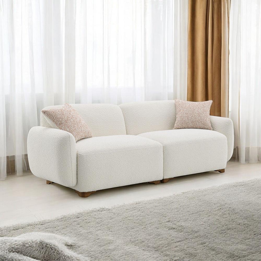 ACME Furniture - Darius Sofa w/2 Pillows - Beige Boucle - LV04540 veiw 5