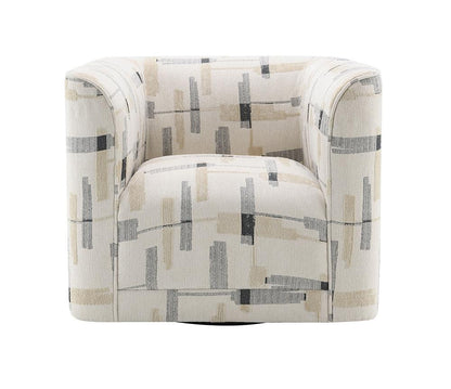 ACME Furniture - Darya Chair w/Swivel - Beige Pattern Fabric - LV04532 veiw 2