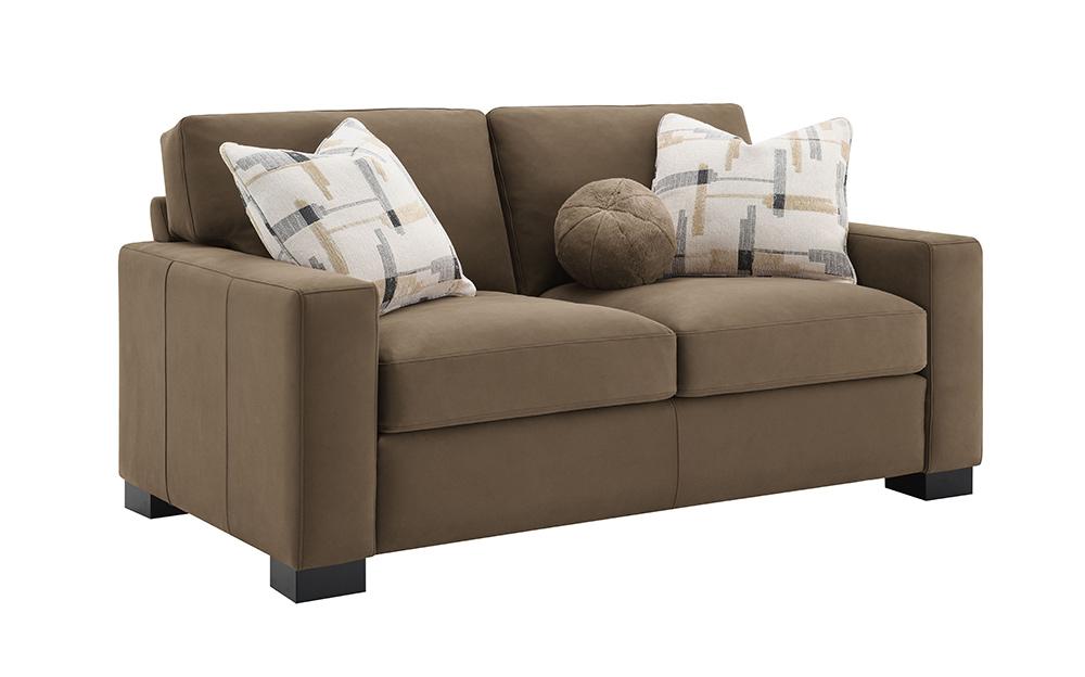 ACME Furniture - Darya Loveseat w/3 Pillows - Brown Suede Fabric - LV04531 veiw 2