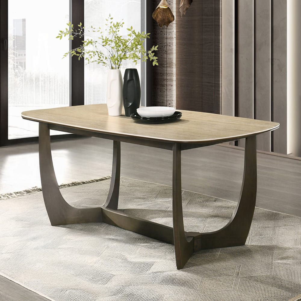 ACME Furniture - Davita - Dining Table w/Ceramic Top - Ceramic & Walnut - DN04495 view 4