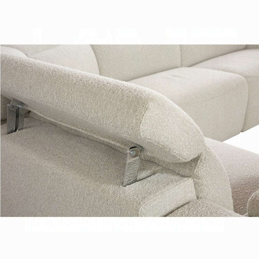 ACME Furniture - Dayana Power Motion Sectional Sofa - Beige Boucle - LV02680 view 7