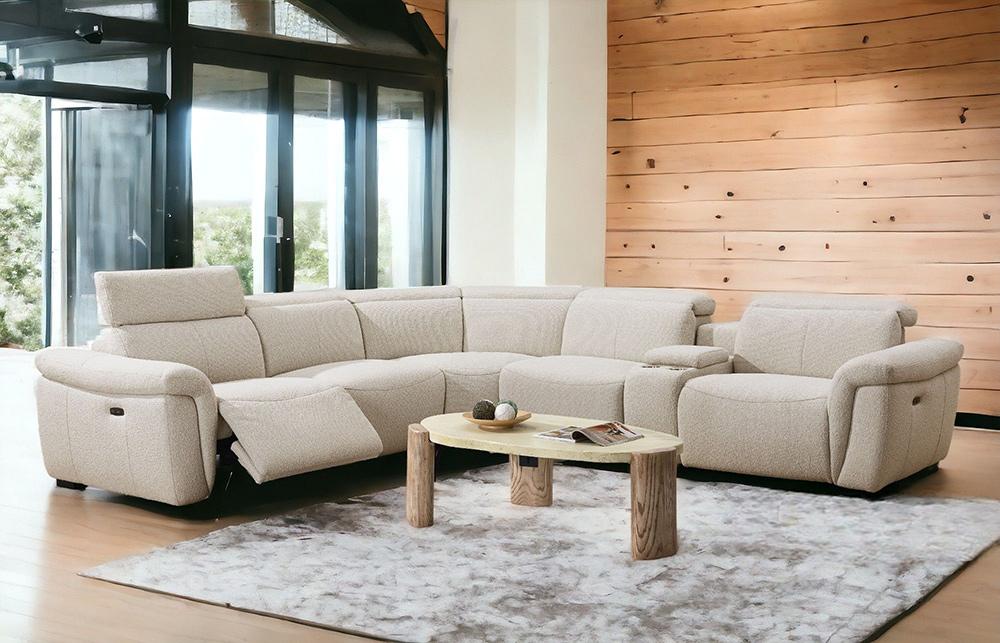 ACME Furniture - Dayana Power Motion Sectional Sofa - Beige Boucle - LV02680 veiw 1