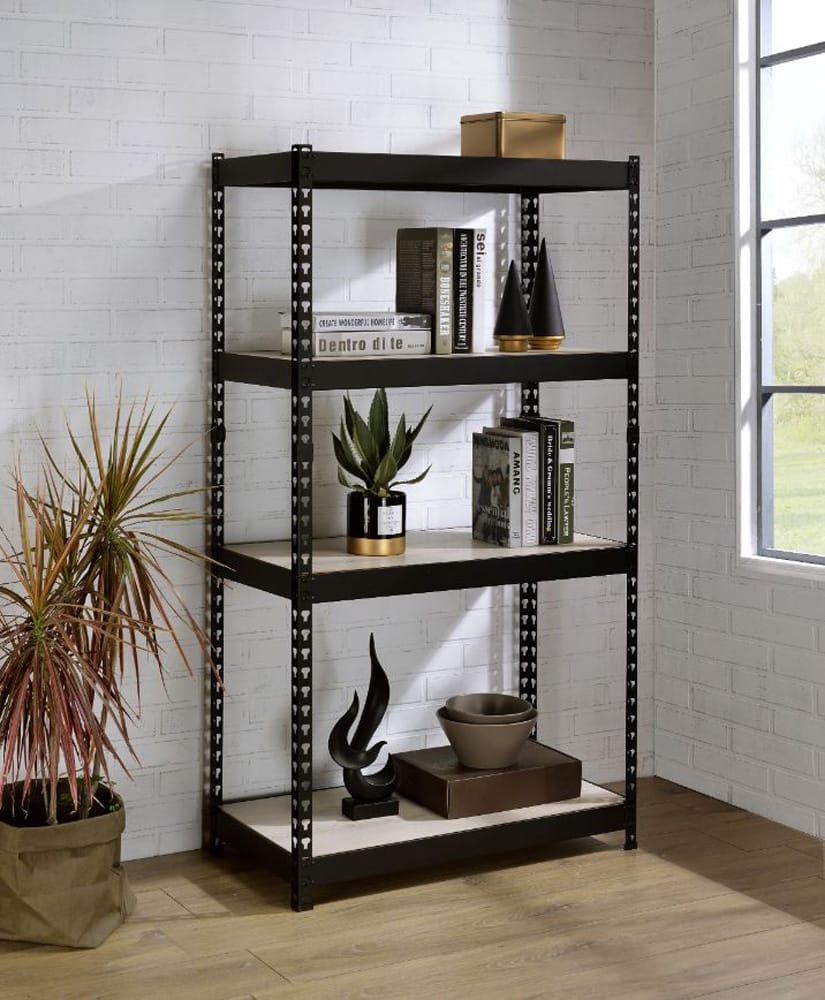 ACME Furniture - Decmus - Bookshelf - Natural & Black Finish - 92782 view 3