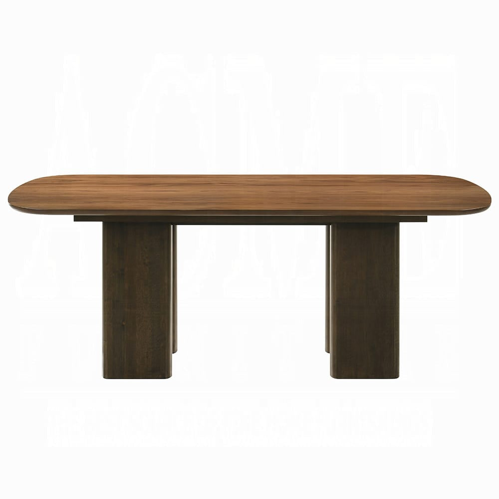 ACME Furniture - Delina - Dining Table - Chenille & Walnut - DN04585 view 2