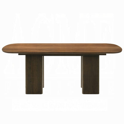 ACME Furniture - Delina - Dining Table - Chenille & Walnut - DN04585 view 2