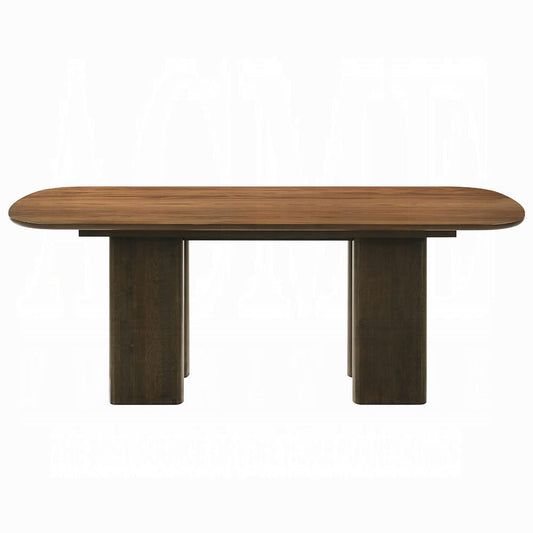 ACME Furniture - Delina - Dining Table - Chenille & Walnut - DN04585 view 2
