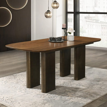 ACME Furniture - Delina - Dining Table - Chenille & Walnut - DN04585 view 4