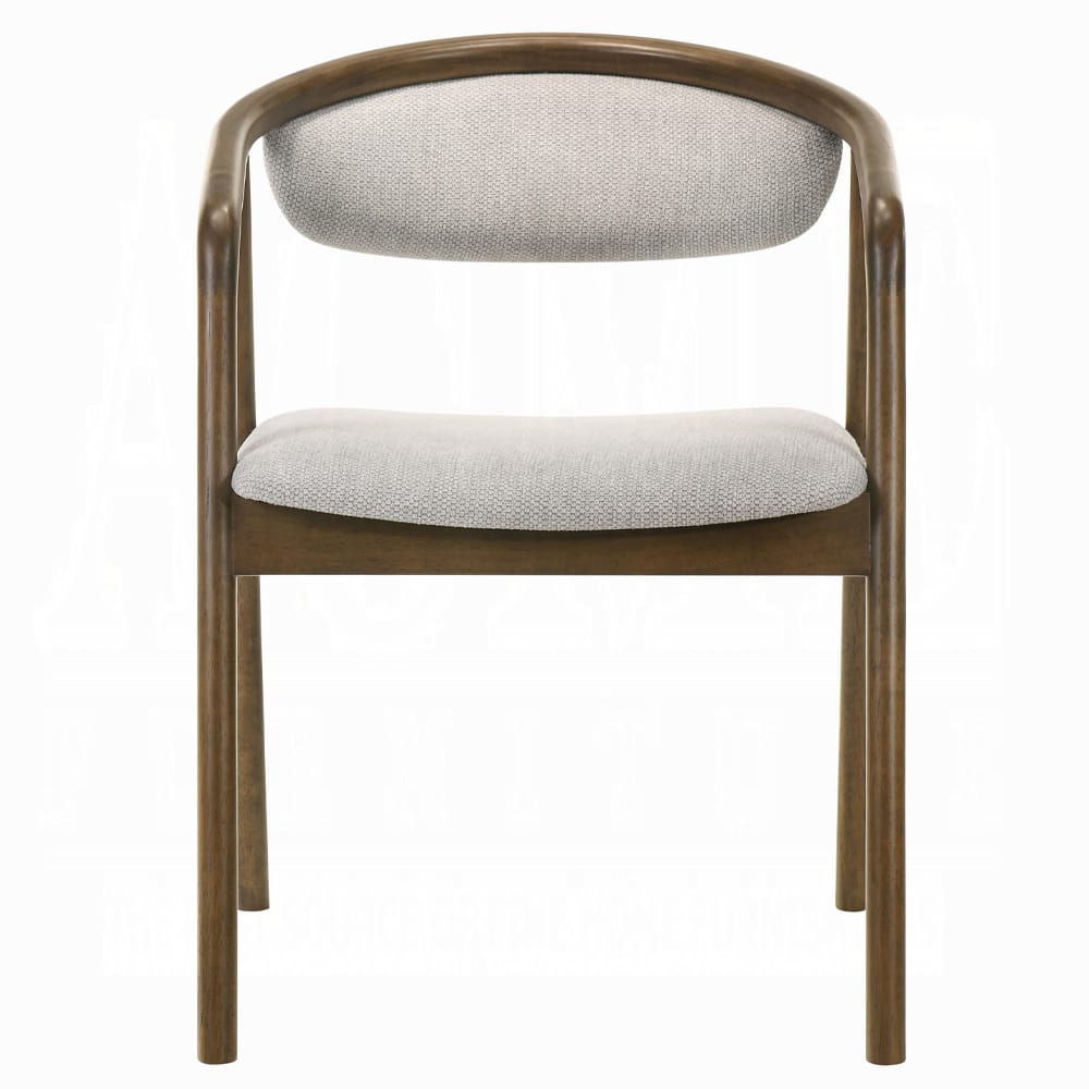 ACME Furniture - Delina - Side Chair - Chenille & Walnut - DN04586 view 2