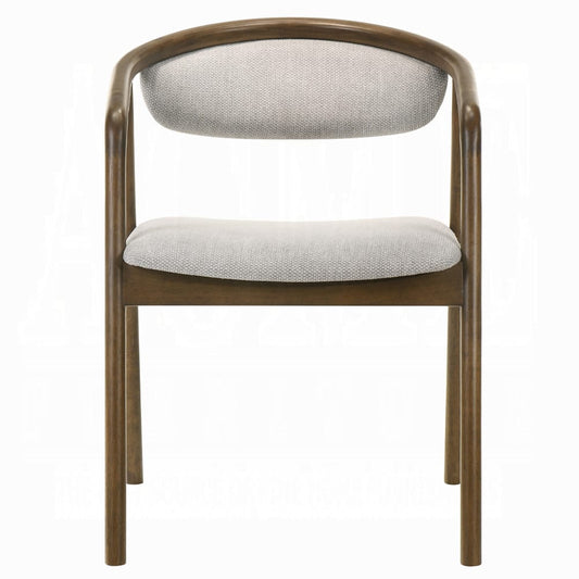 ACME Furniture - Delina - Side Chair - Chenille & Walnut - DN04586 view 2