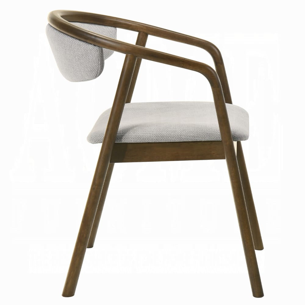 ACME Furniture - Delina - Side Chair - Chenille & Walnut - DN04586 view 3