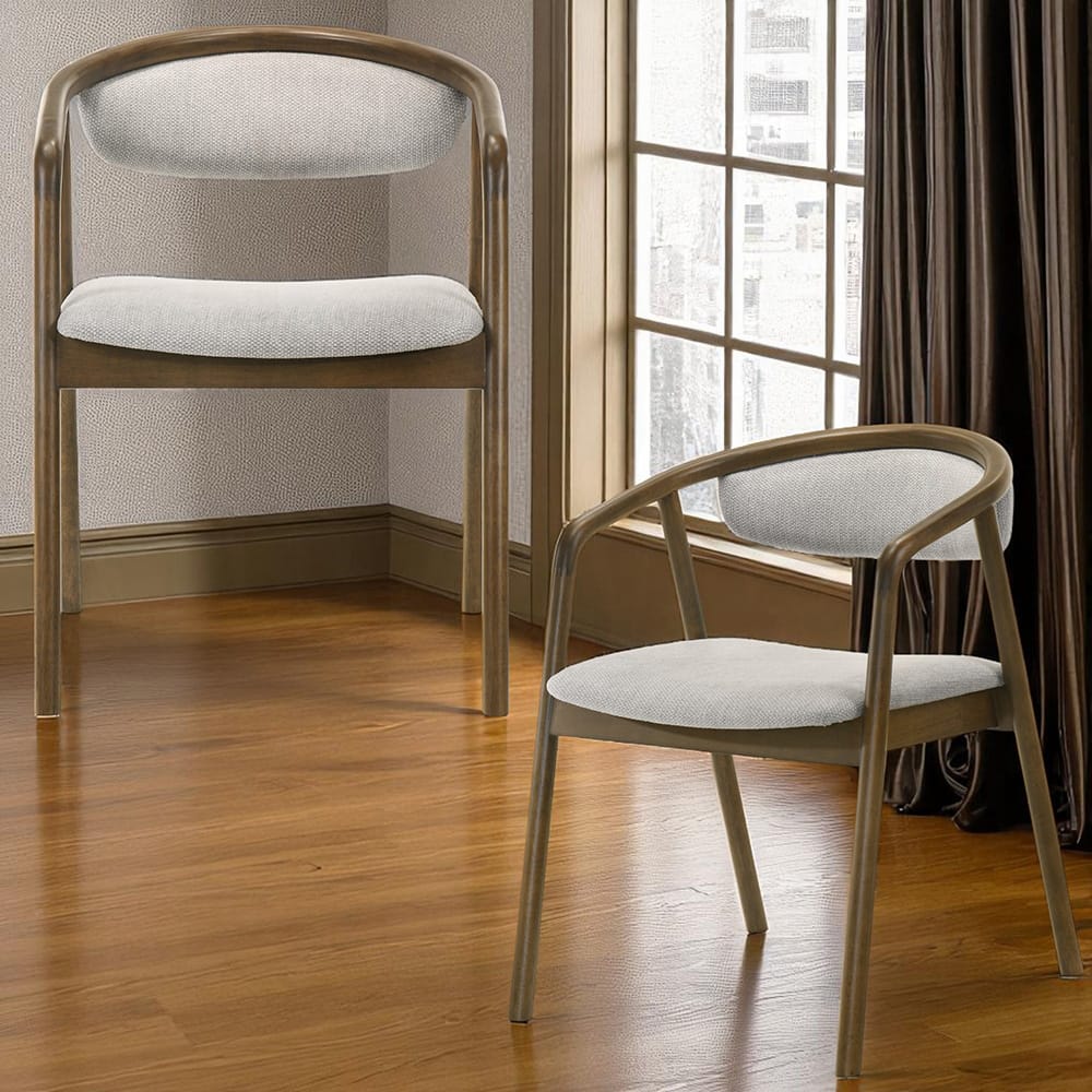 ACME Furniture - Delina - Side Chair - Chenille & Walnut - DN04586 view 6