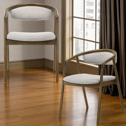 ACME Furniture - Delina - Side Chair - Chenille & Walnut - DN04586 view 6