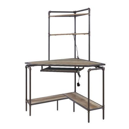 ACME Furniture - Deliz - Computer Desk w/USB - Sand gray - 92620 view 1