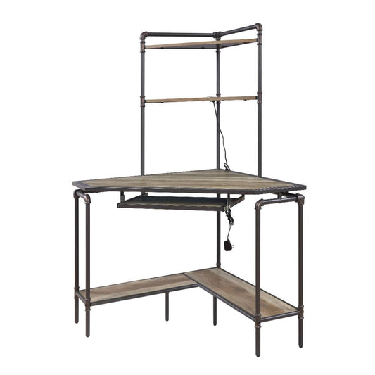 ACME Furniture - Deliz - Computer Desk w/USB - Sand gray - 92620 view 1
