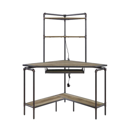 ACME Furniture - Deliz - Computer Desk w/USB - Sand gray - 92620 view 2