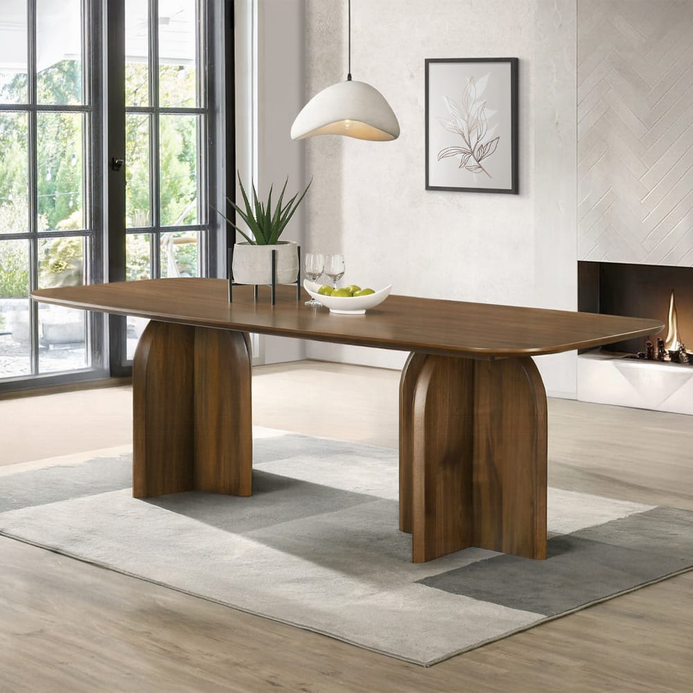 ACME Furniture - Delmon - Dining Table  - Dark Walnut - DN06270 view 4