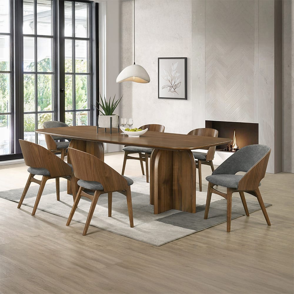 ACME Furniture - Delmon - Dining Table  - Dark Walnut - DN06270 view 5