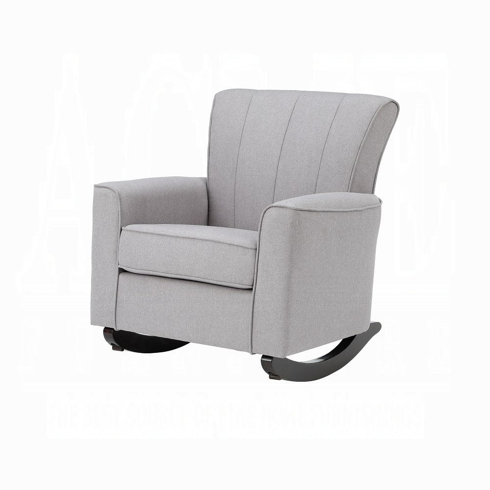ACME Furniture - Denzell Rocking Chair - Gray Linen - AC02185 view 1