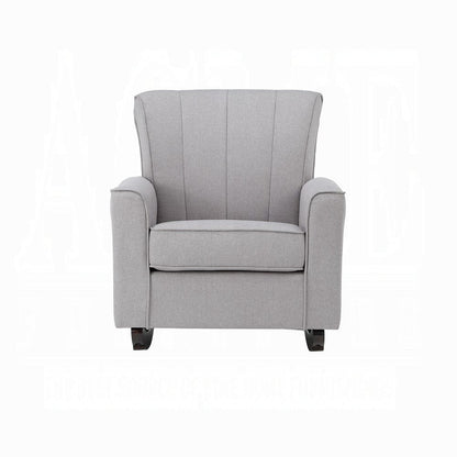ACME Furniture - Denzell Rocking Chair - Gray Linen - AC02185 view 2