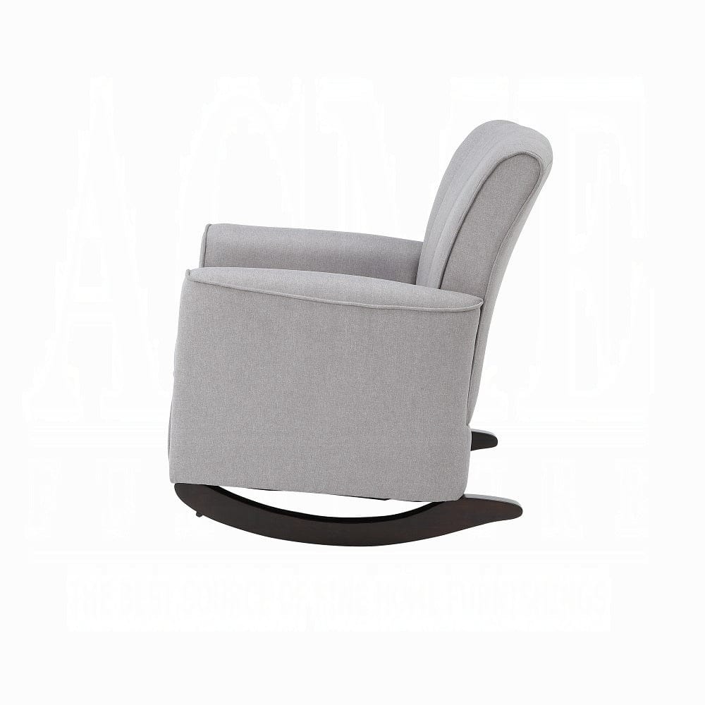 ACME Furniture - Denzell Rocking Chair - Gray Linen - AC02185 view 3