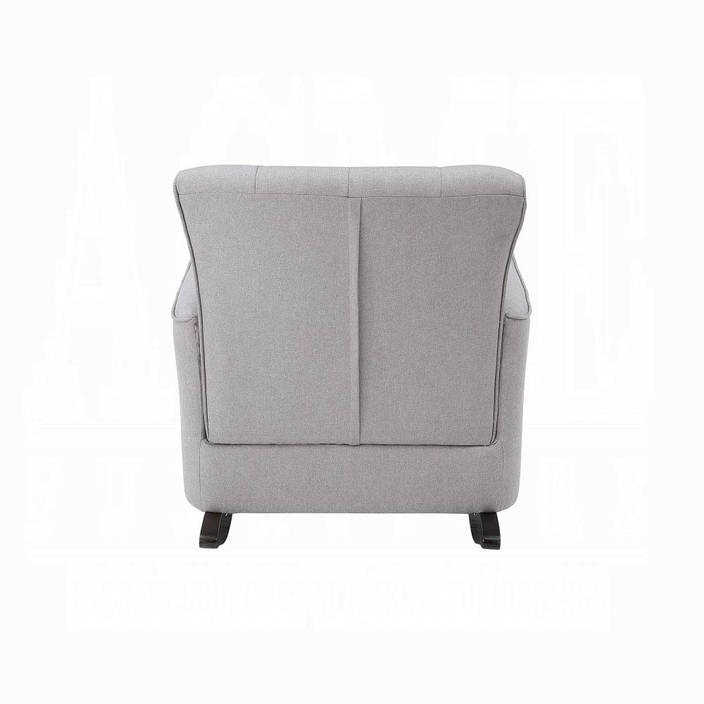 ACME Furniture - Denzell Rocking Chair - Gray Linen - AC02185 view 4