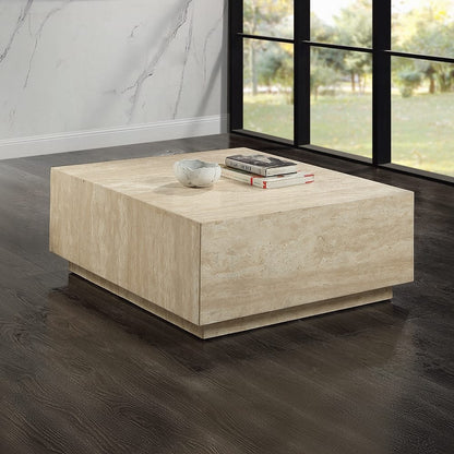 ACME Furniture - Deon Coffee Table - Beige Travertine - LV04245 view 4