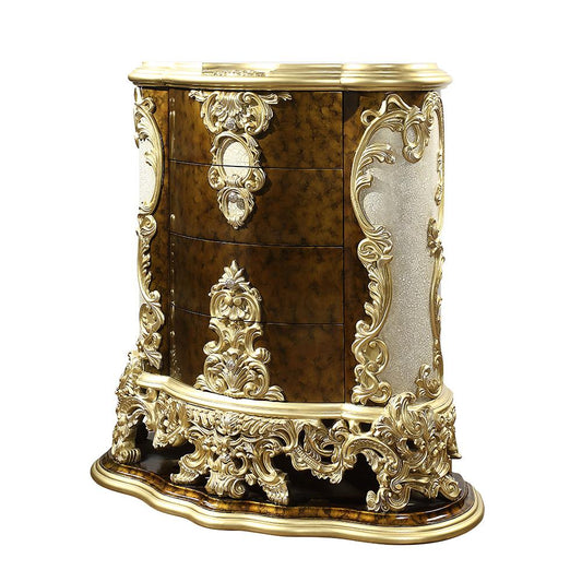 ACME Furniture - Desiderius Chest - Antique Gold & Hand Paint Brown - BD20006 veiw 2