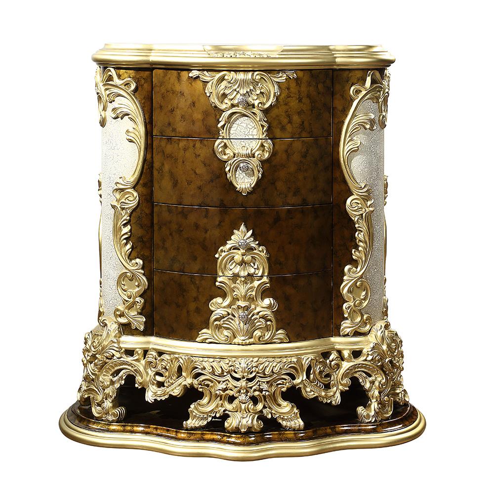 ACME Furniture - Desiderius Chest - Antique Gold & Hand Paint Brown - BD20006 veiw 6