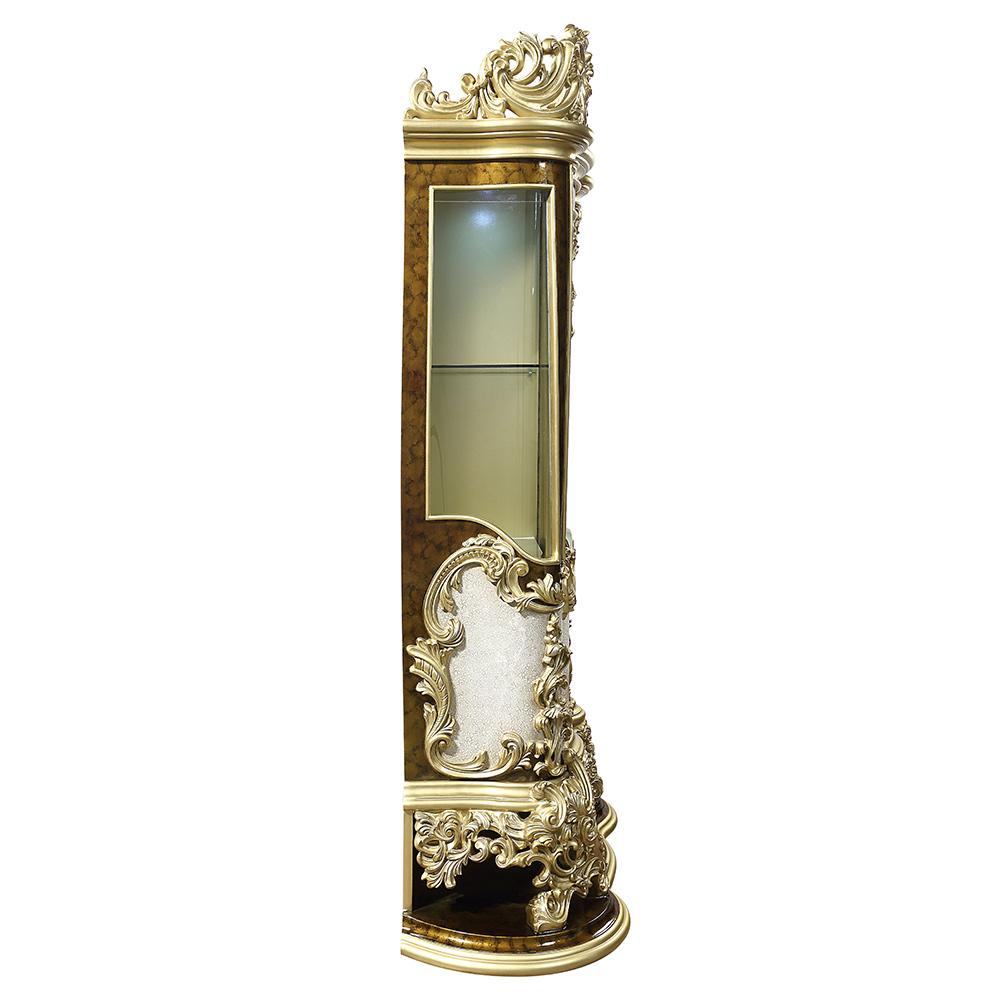 ACME Furniture - Desiderius Curio - Antique Gold & Hand Paint Brown - DN60003 veiw 5